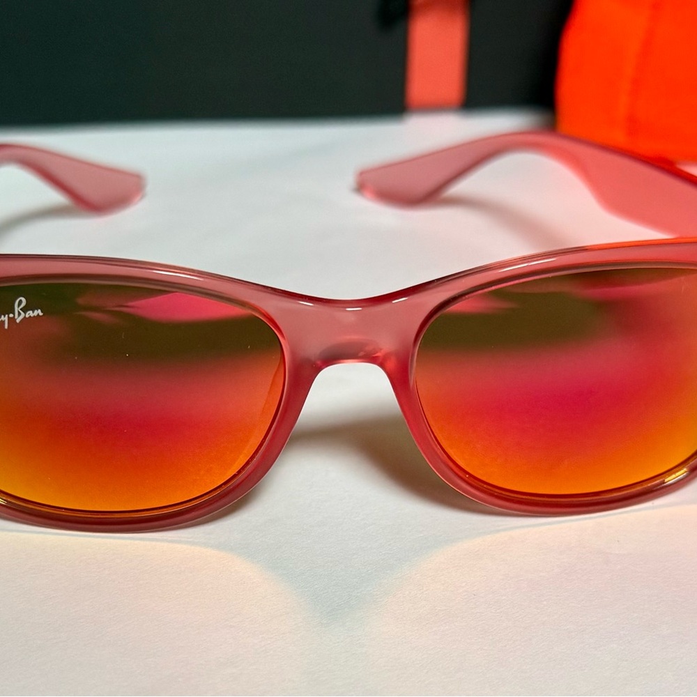 Ray-Ban New Wayfarer Jr Sunglasses with Fiery Lenses